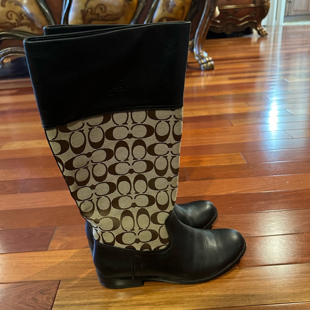 Vintage monogram coach boots